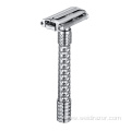 Adjustable Zinc Long Handle Reusable Butterfly Safety Razor